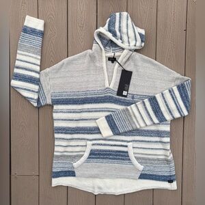 Lira Baja Pina Striped Coverup Beach Hoodie